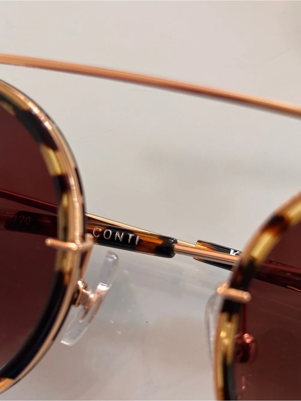 Tortoiseshell Round Men’s Sunglasses - Unknown Brand